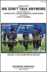We Don't Talk Anymore Marching Band sheet music cover